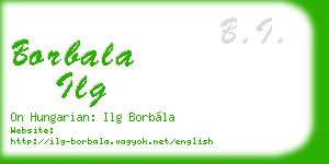 borbala ilg business card